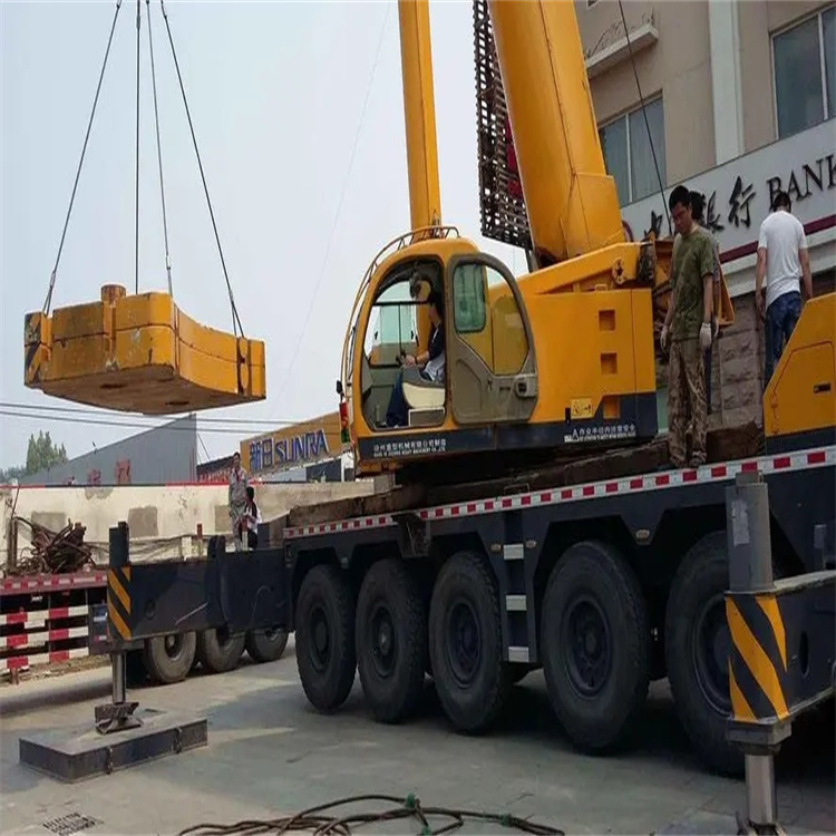 三明当地吊车出租|机器吊装|75吨|工厂搬迁服务